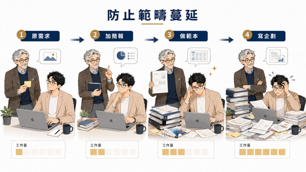 範疇蔓延導致工作無底洞，設計與專案管理中的需求控制教學