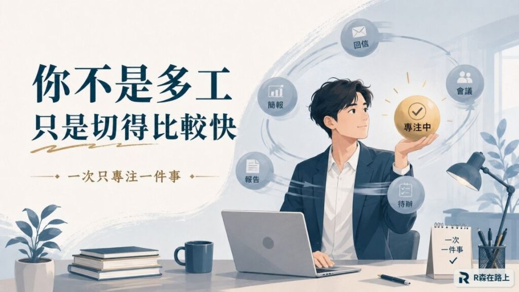 專注力管理，一次只做一件事