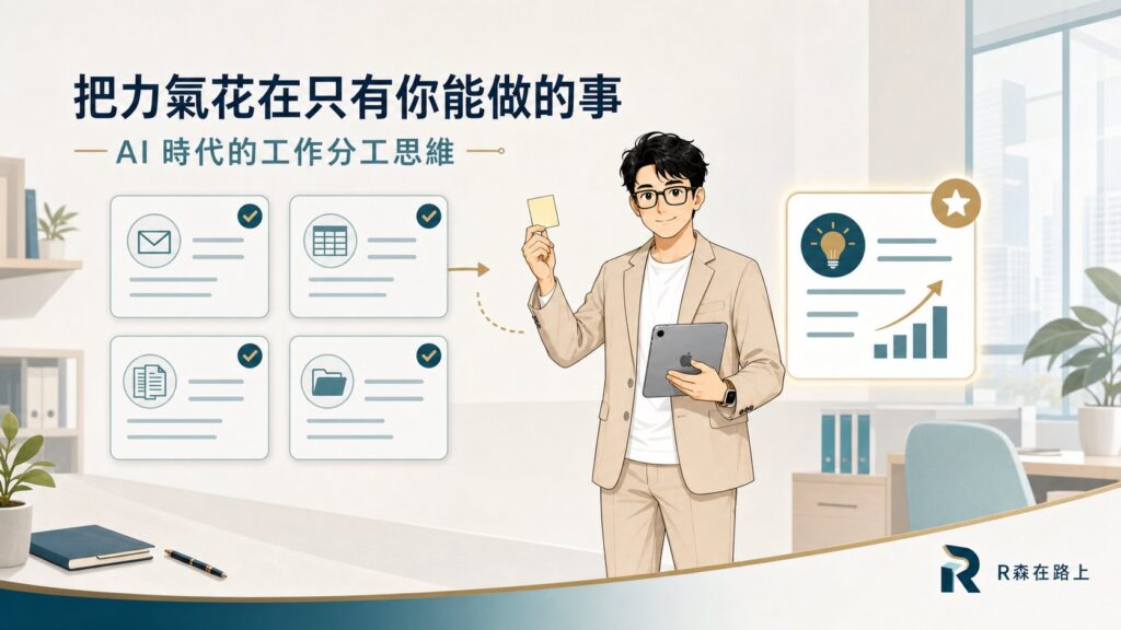 該怎麼與 AI 正確分工？你每天有花足夠時間在真正「非我不可」的事情上？